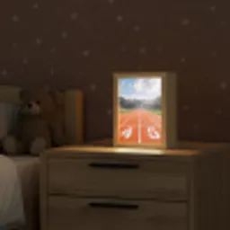 Sintelbaan - Stadion - Sport -Oranje Light Box met kabel (Kinderlampje) klein -sfeer1_kind