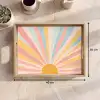 Illustratie - Zon - Pastelkleuren Dienblad Rechthoek middel -USP_Formaat