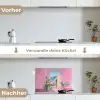 Roze - Buiten - Verf keuken achterwand spatscherm klein -voor_na_DE
