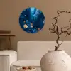 Koraalrif - Vissen - Oceaan - Blauw Wandcirkel kunststof plaat 5mm dik klein -sfeer1