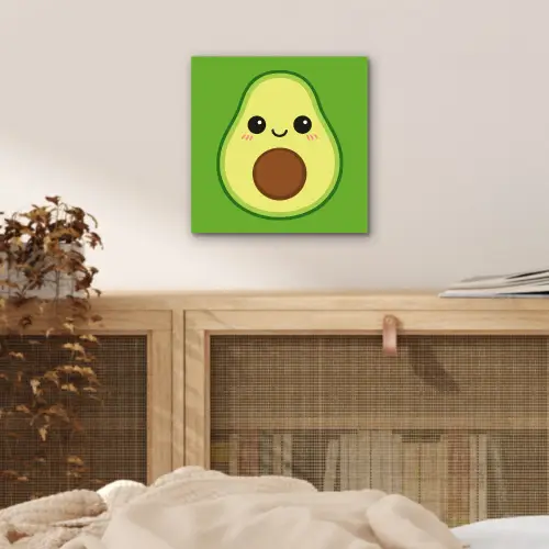 Avocado - Groen - Speels aluminium wit klein -sfeer3