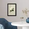 Cameliabloem - Wit - Groen fotolijst zwart zonder passe partout klein -sfeer4