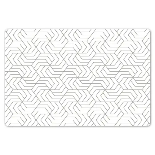 Geometrie - Lijn - Zwart - Wit - Patroon Placemat vinyl groot 368 -zzsfeer1_Kitchenyeah-website