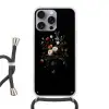 Bloemstuk - Vaas - Zwart Hoesje iPhone 16 Pro Max met koord klein -3d