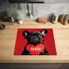 Amor - Hond  - Hartje - Rood Inductie beschermer vinyl 3mm middel -sfeer5