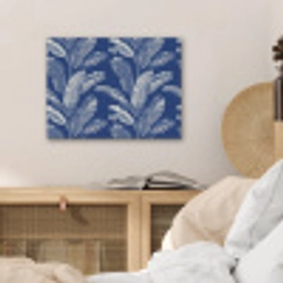 Blad - Palm - Blauw PET vilt klein 837 -sfeer3