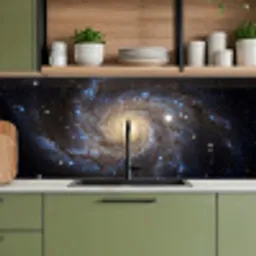 Kosmos - Sterrenstelsel - Donker keuken achterwand 2 middel -sfeer3