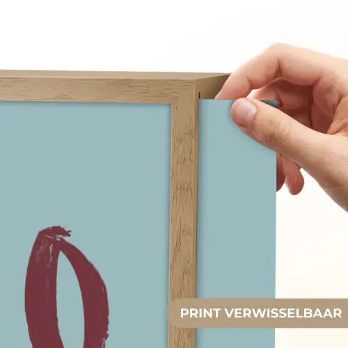 XOXO - Blauw - Rood Light Box met batterij (Wandlamp) middel -USP_websiteprintNL