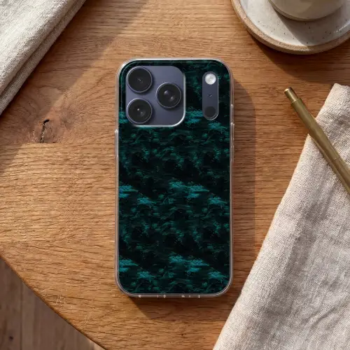 Vloeiend - Verf - Donker Telefoonhoesje iPhone 17 Pro klein 878 -sfeer1