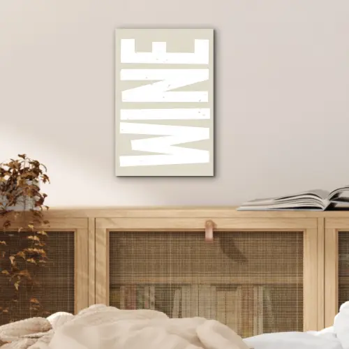 Wine - Japandi - Vintage - Wit aluminium wit klein -sfeer3