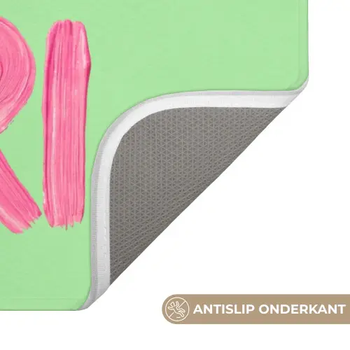 Mon cheri - Groen - Roze Badmat klein -USP_AntislipNL