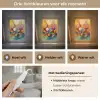 Kunst - Abstract - Aesthetic - Kleurrijk - Art Light Box met kabel (Tafellamp) klein -USP_lichtkleurNL