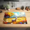 Schaap - Weide - Bloemen Inductie beschermer vinyl 3mm klein -sfeer5