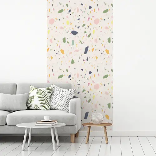 Terrazzo - Patroon - Kleurrijk  - Festival fotobehang vinyl groot 64 -woonkamer