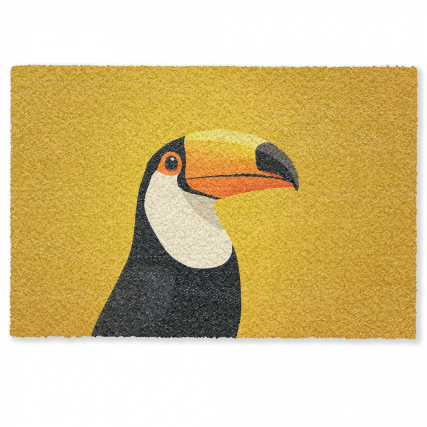 Toekan - Minimalistisch - Snavel - Oranje Deurmat klein -zkaufland3d