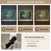 Varenblad - Groen - Structuur - Wazig Light Box met batterij (Wandlamp) middel -USP_lichtkleurNL