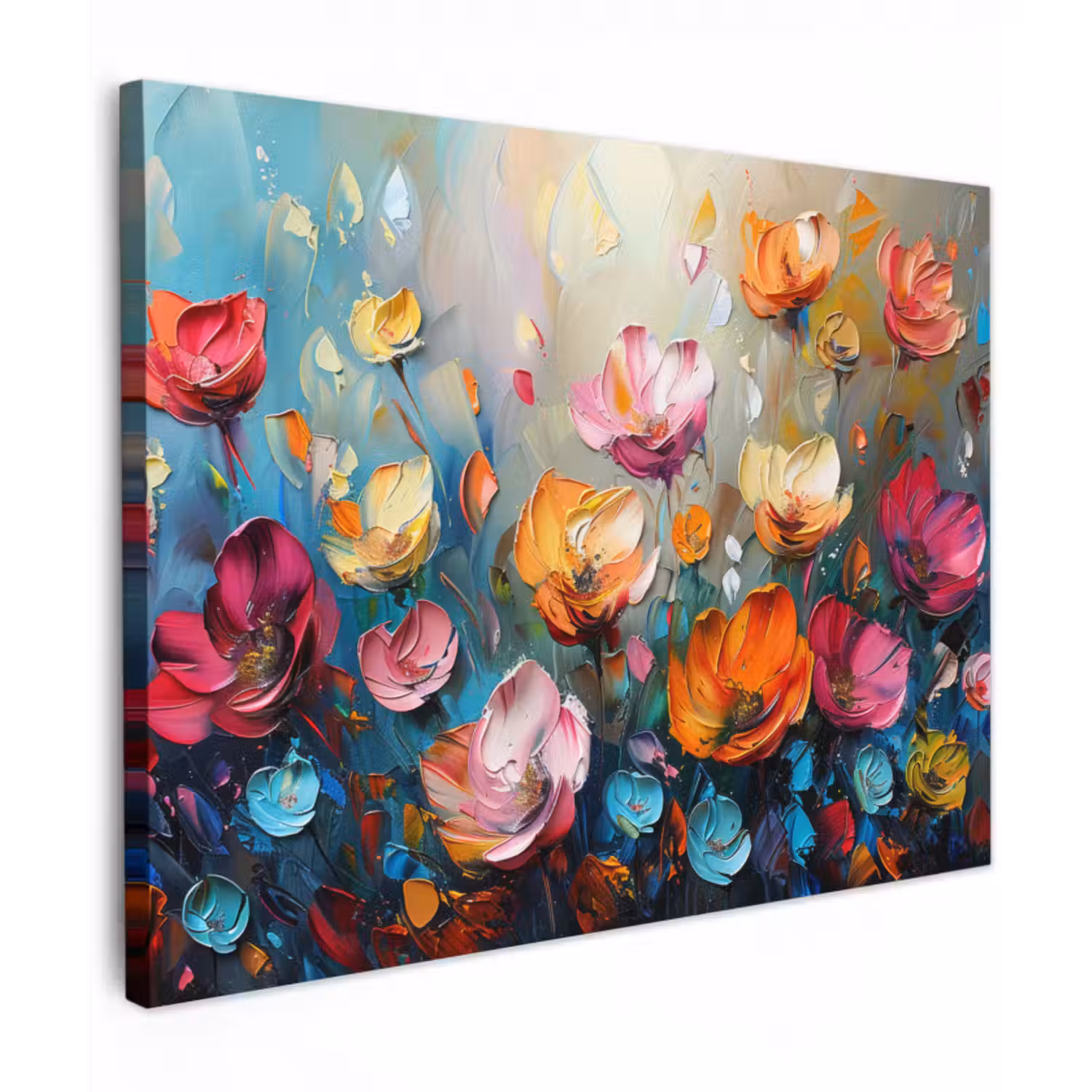 Leinwandbild - Mohnblumen - Blumen - Kunst - Botanisch