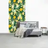 Groen - Bloemen - Citroenpartjes fotobehang vinyl groot 64 -slaapkamer