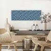 Klein - Oceaan - Golven - Blauw canvas 2cm klein 828 -sfeer6
