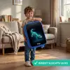 Cyberkrokodil in actiehouding Kinderkoffer - Blauw klein -sfeer2_NL