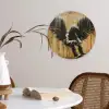 Graffiti - Kunst - Vleugels - Street art - Banksy Wandcirkel kunststof plaat 5mm dik klein -sfeer4