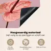 Bloemen - Anthuriums - Geel - Roze Inductie beschemer met haakjes klein -ky-onderkant-nl
