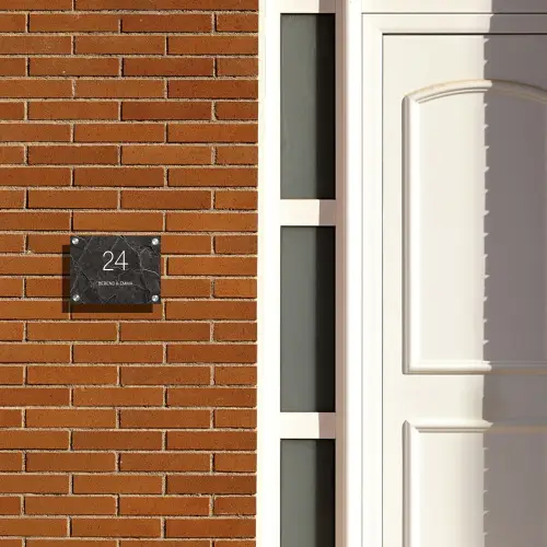 Gebarsten steen - Klassiek Naambord Rechthoek middel -sfeer3-rechthoek-S