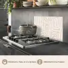 Decoratief - Labyrint - Beige keuken achterwand spatscherm klein -usp_FR