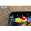 Spaghetti - Graffiti - Verf - Kleurrijk - Eten - Modern Placemat vinyl groot -closeup