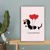 Hond - Teckel - Valentijn - Love canvas 2cm klein -sfeer4