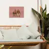 Illustratie - Bankje - Personen - Minimalistisch tuinposter los doek klein -sfeer7