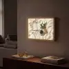 Boek - Illustratie - Tulpen - Koffie Light Box met batterij (Wandlamp) middel -sfeer1
