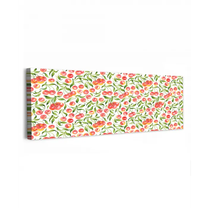 Patroon - Kersen - Wit canvas 2cm klein 828 -z3d