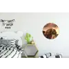 Schotse hooglander - Zon - Horizon - Koe - Dieren Wandcirkel aluminium klein -kinderkamer