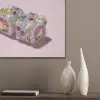 Sushi - Rolletjes - Steentjes - Kleurrijk PET vilt klein -sfeer6_closeup