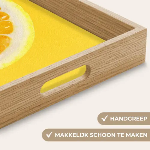 Citroen - Geel - Zonnig Dienblad Rechthoek middel -USP_HandgreepNL