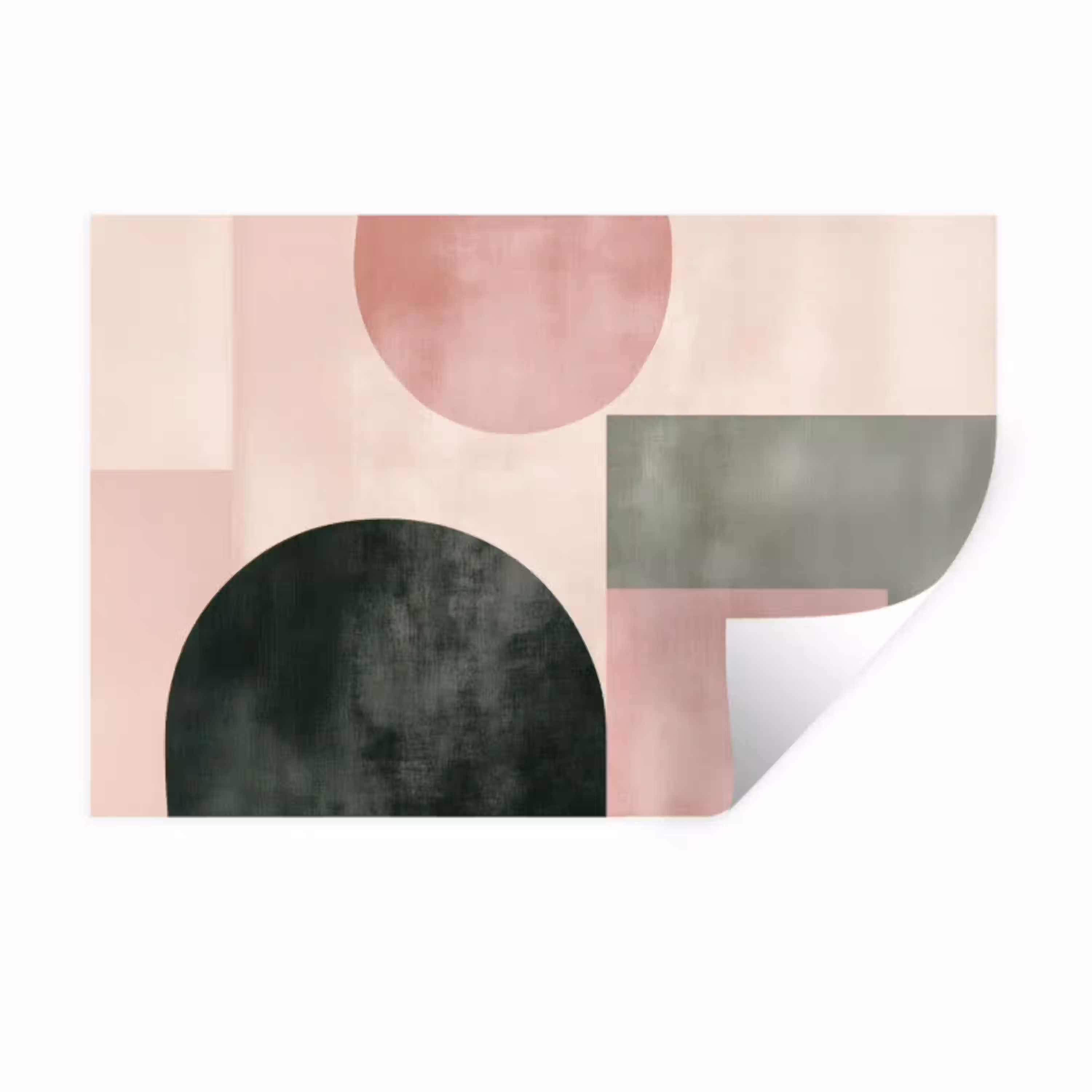 Vormen - Abstract - Cirkel - Zwart Muursticker klein -3d