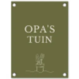 Opa's Tuin tuinposter los doek klein -3d