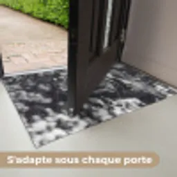 Springen - Paard - Zwart - Wit Deurmat klein -USP_FR