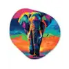 Olifant - Kleurrijk - Lucht - Abstract Wandcirkel Organisch Forex 3mm klein -3d