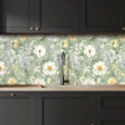 Klassiek - Bloemenpatroon - Kleurrijk keuken achterwand 2 middel 871 -sfeer1