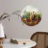 Stilleven - Kruiden - Specerijen - Fruit - Kleurrijk Wandcirkel behangsticker klein -sfeer3