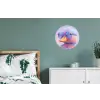 Eend - bril - Pastel Wandcirkel aluminium klein -slaapkamer