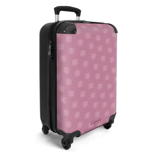 Boho - Paars patroon NBS - Handbagage koffer - Unisex middel -productfoto_3d