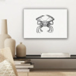 Ernst Haeckel - Vintage - Kunst - Krab canvas 2cm klein -sfeer6