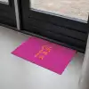 Oh la la - Roze - Oranje - Minimalistisch Deurmat klein -sfeer2