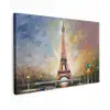 Eiffeltoren - Schilderij - Olieverf - Parijs canvas 2cm klein -z3d