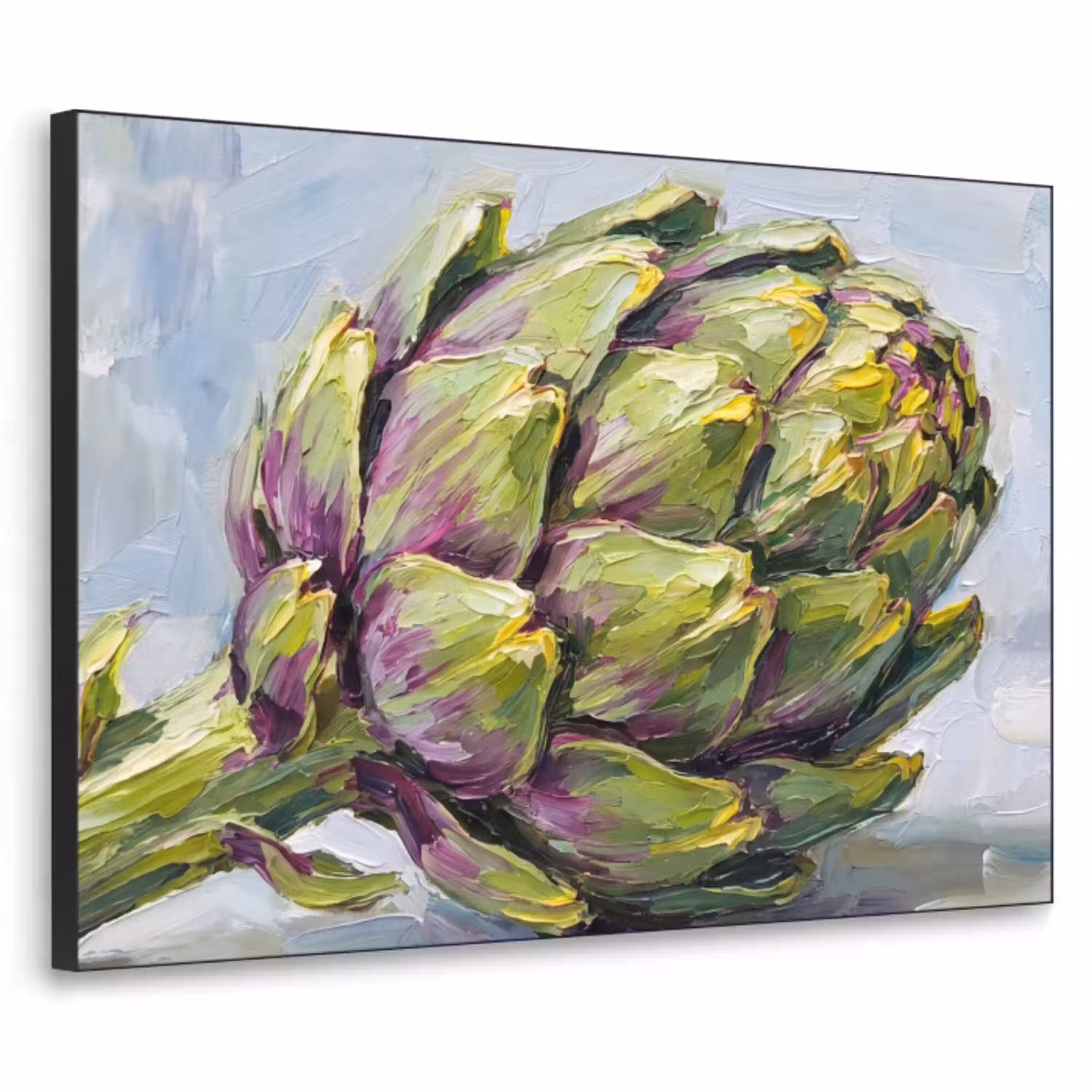 Eten - Artisjok - Modern Textielframe zwart klein -3d
