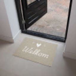 Welkom - Beige Deurmat klein -sfeer5