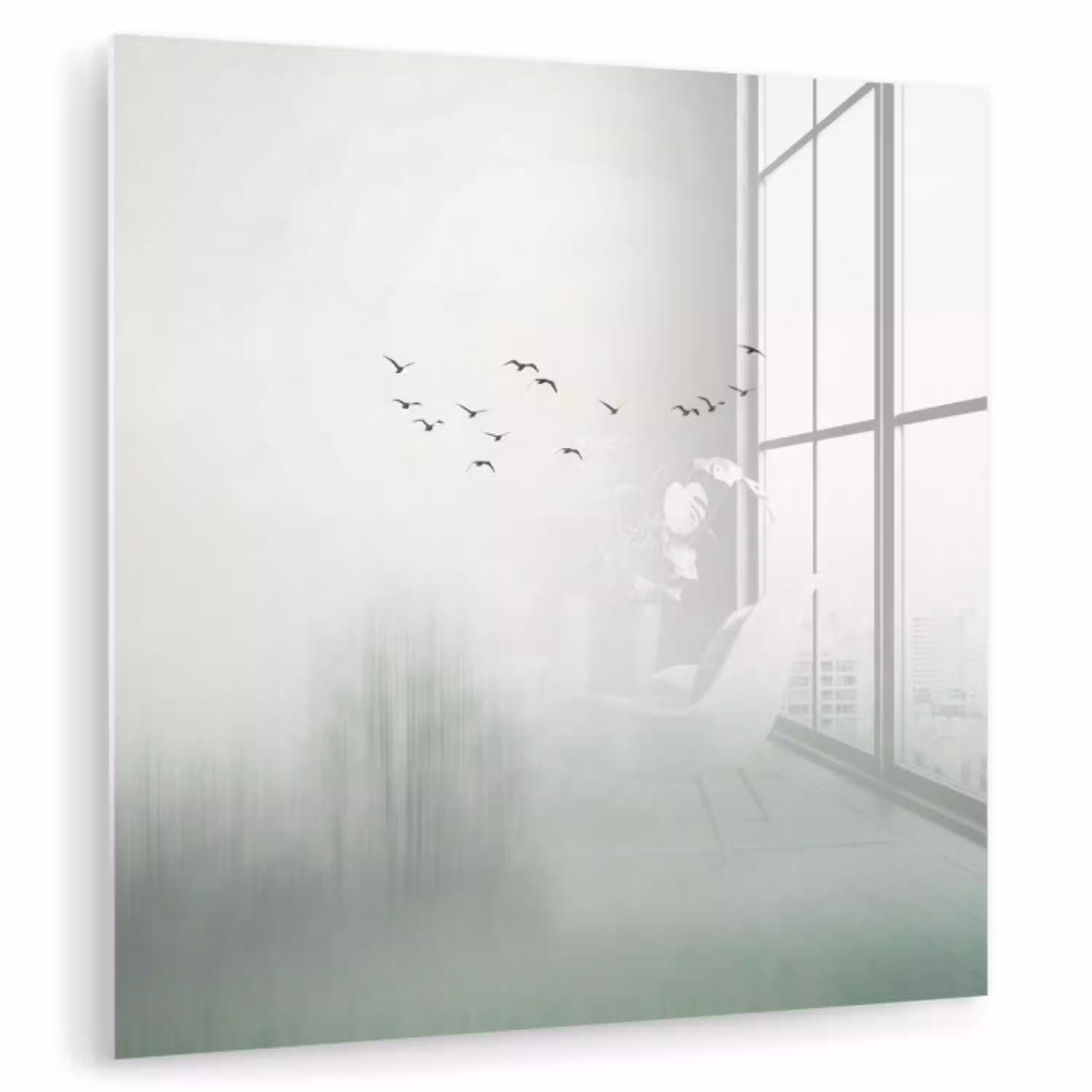 Vogel - Vlucht - Natuur - Minimalistisch plexiglas 5mm klein -zzzproduct_nieuw